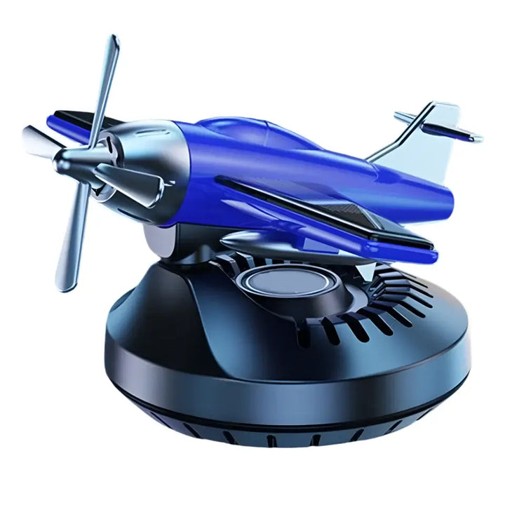 Solar-Powered Car Airplane Ornament – 360° Rotating Dashboard Decoration ✈️🚗