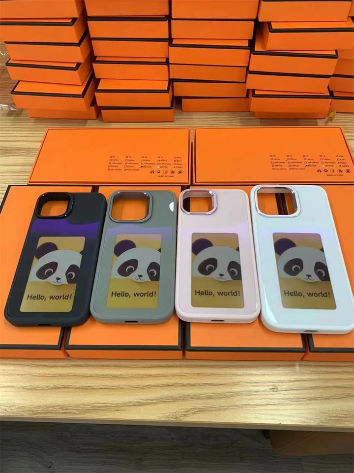 AI NFC Function Phone Case for iPhone 16/15/14/13 pro Max with E-Ink Screen DIY Projection - Ebtkr
