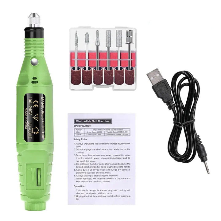 LULAA Electric Nail Drill Machine Set for Manicure And Pedicure - Ebtkr