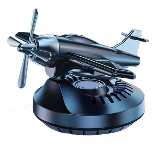 Solar-Powered Car Airplane Ornament – 360° Rotating Dashboard Decoration ✈️🚗