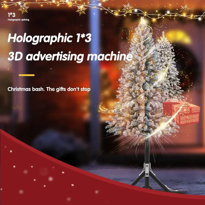 3D Hologram Fan LED Sign, HD Advertising Display for Shop Festival Lighting - Ebtkr