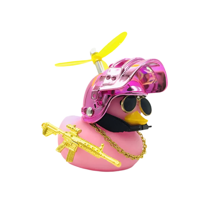 Helmet Duck Car Ornament – Funny Dashboard or Bike Buddy 🐥🏍️🚗