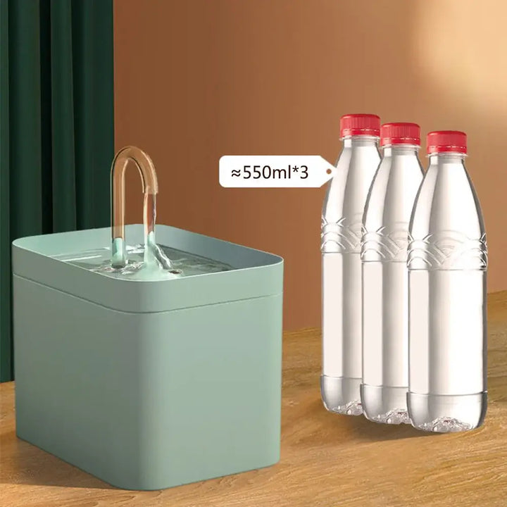 Ultra-Quiet 1.5L Cat Water Fountain with Smart Automatic Dispenser - Ebtkr