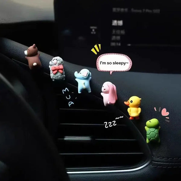 Cute Animal Car Ornaments – Turtles & Friends for Mirror, Console, or Bike 🐢🚗