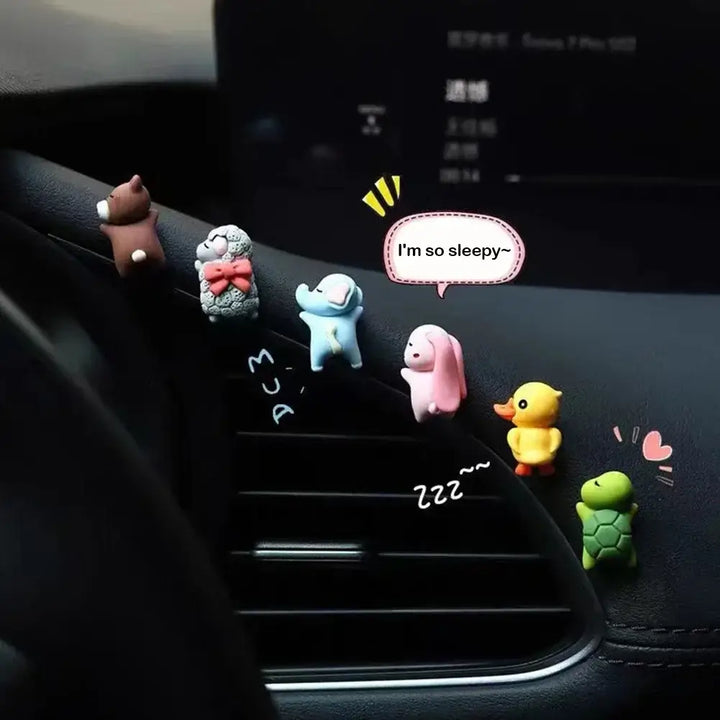 Cute Animal Car Ornaments – Turtles & Friends for Mirror, Console, or Bike 🐢🚗