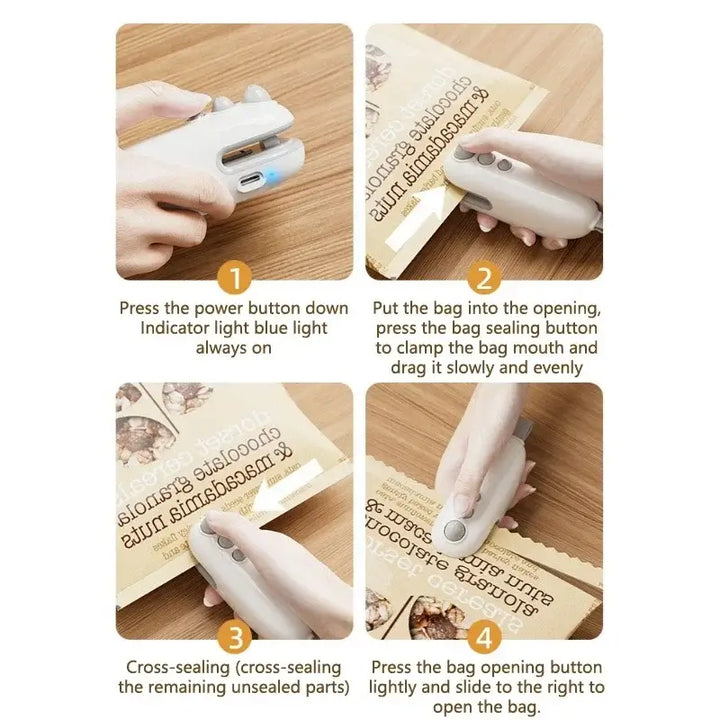 Portable Handheld Food Sealer Machine Thermoplastic Bag Sealant - Ebtkr