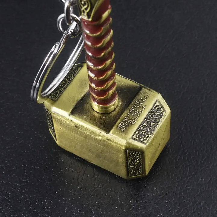 Thor’s Hammer Metal Keychain – Epic Key Ring for Marvel Fans 🔨⚡