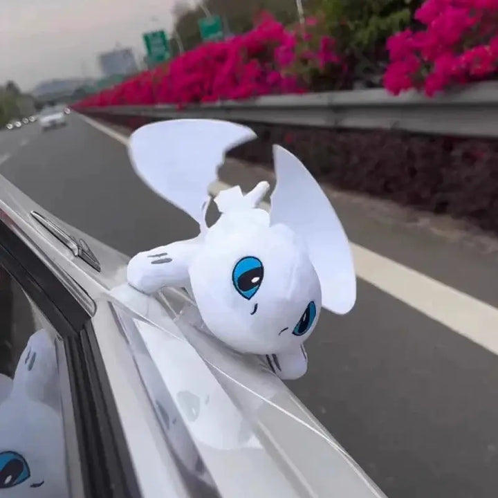 Black Flying Dragon Plush Car & Helmet Decoration 🐉🚗