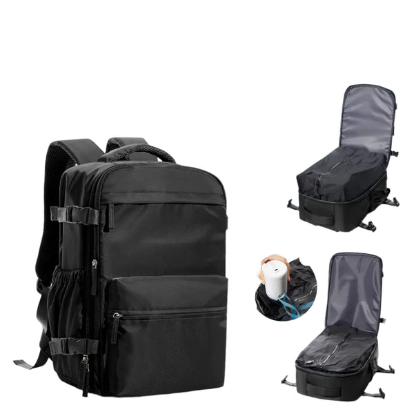 Men's Vacuum Compression Backpack: Travel & Tech Ready