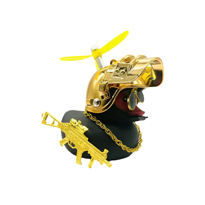Helmet Duck Car Ornament – Funny Dashboard or Bike Buddy 🐥🏍️🚗