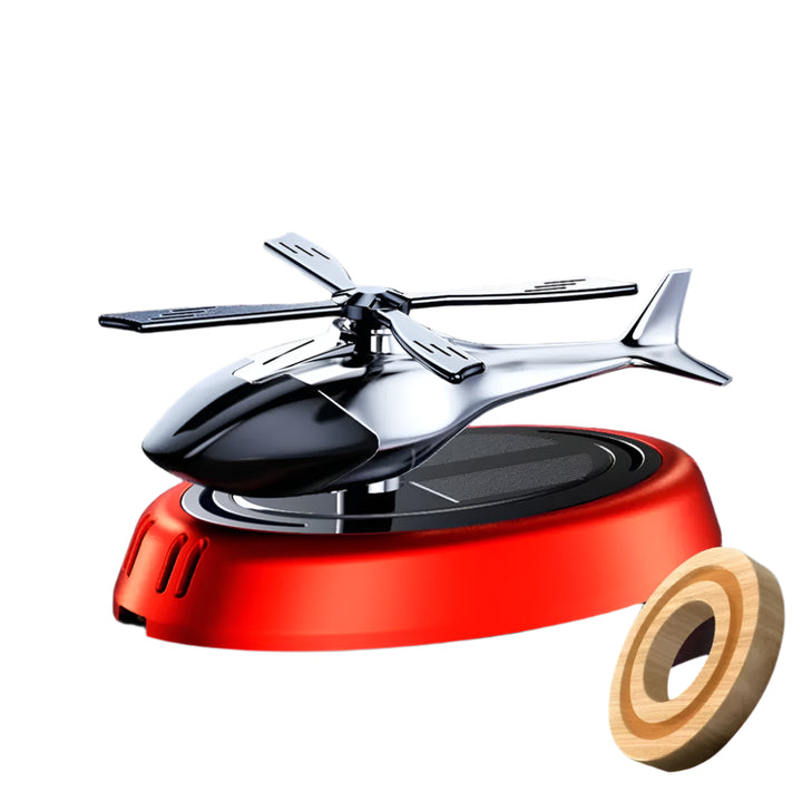 Solar Helicopter Car Air Freshener – Rotating Aroma Diffuser with Propeller 🚁🌞