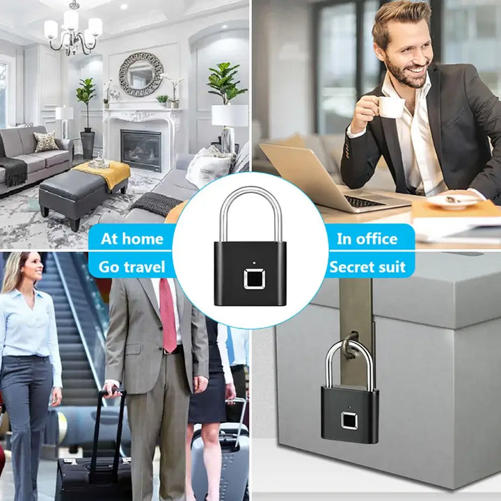 KERUI Smart Fingerprint Padlock – Keyless, Anti-Theft - Ebtkr