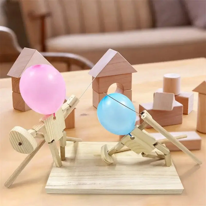 Wooden Balloon Battle Game – Fast-Paced 2-Player Fun! 🎎🎈