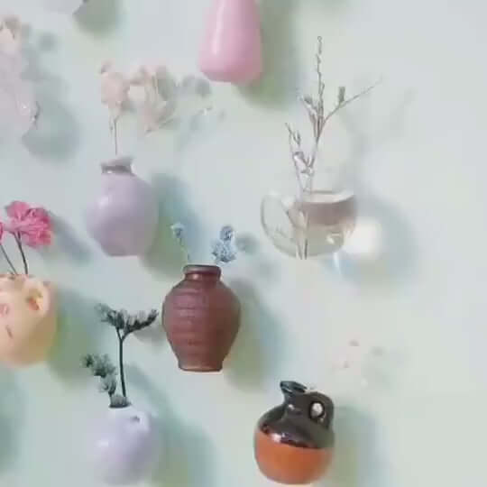Mini Ceramic Vase Fridge Magnet: Functional Décor