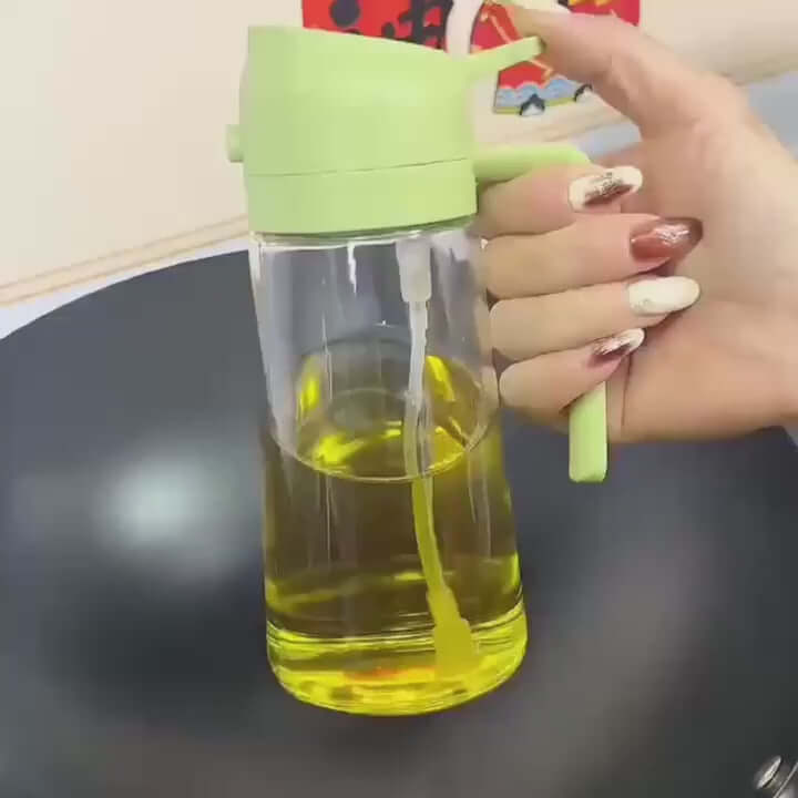 2-in-1 Oil & Vinegar Spray Bottle – Smart Kitchen Sprayer (200/300/500ml)