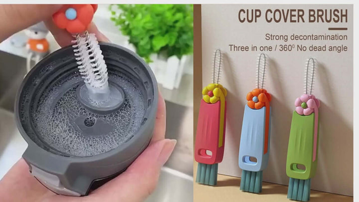Cup Lid Gap Cleaning Brush, Video