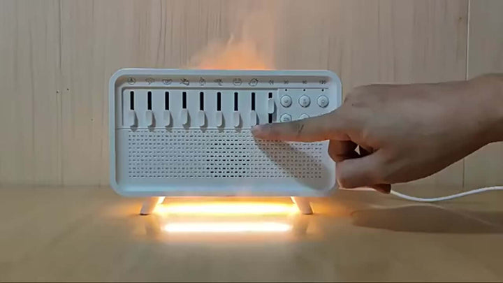Noise Sleep Aid Bluetooth Speaker Night Light Humidifier, Video